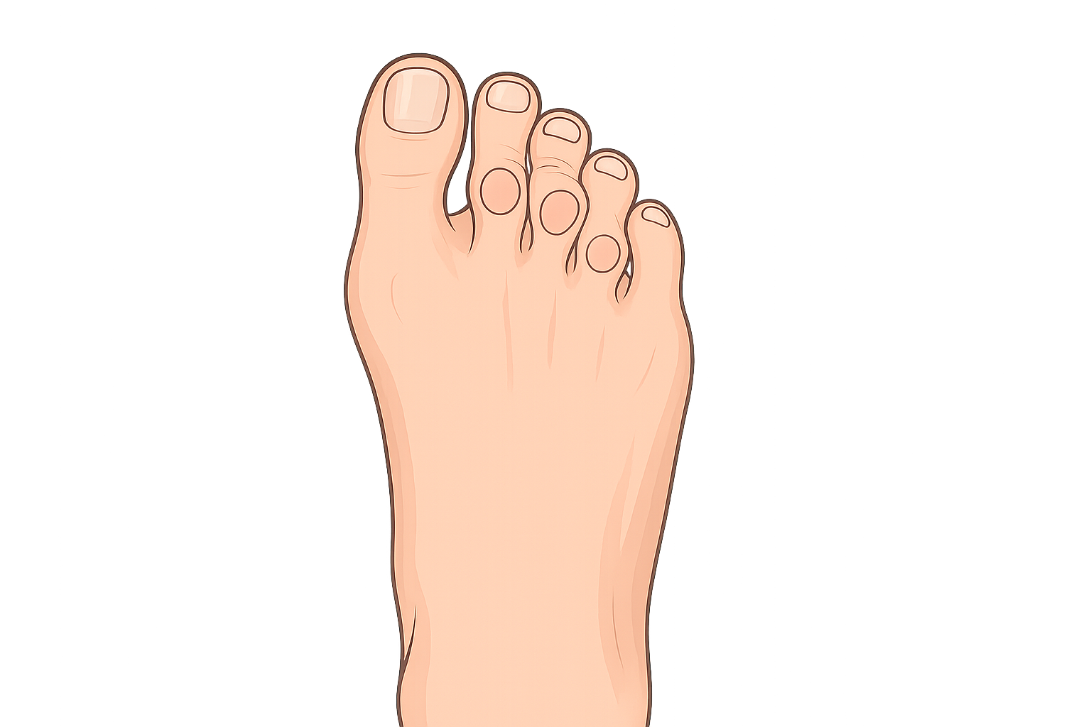 Молоткообразная деформация пальцев стопы