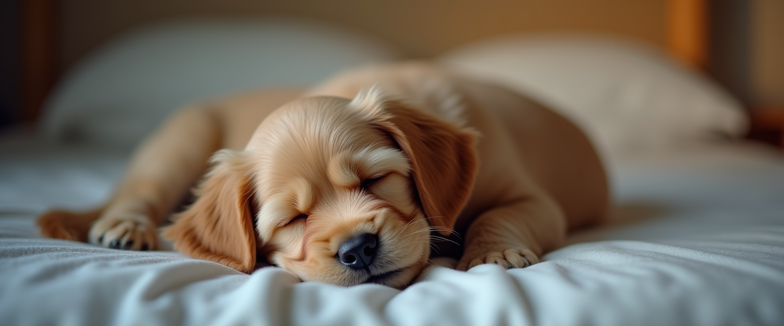 Позволять ли животному спать в одной кровати с ребенком?