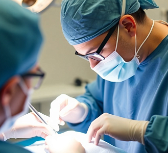 Эндоскопическая операция на трубных валиках